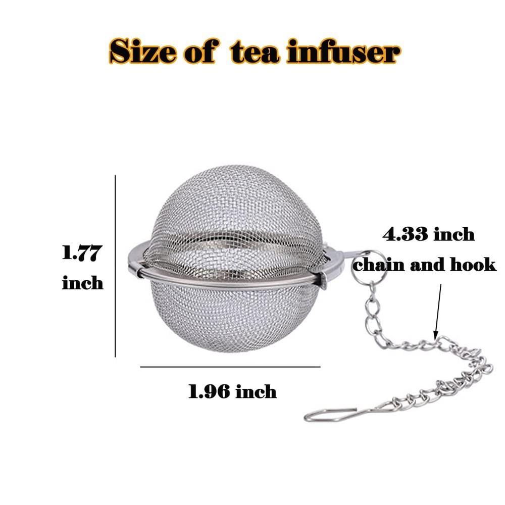 3 Pcs Tea Infusers for Loose Tea Leaf Steeper Tea Balls for Loose Tea Diffuse...