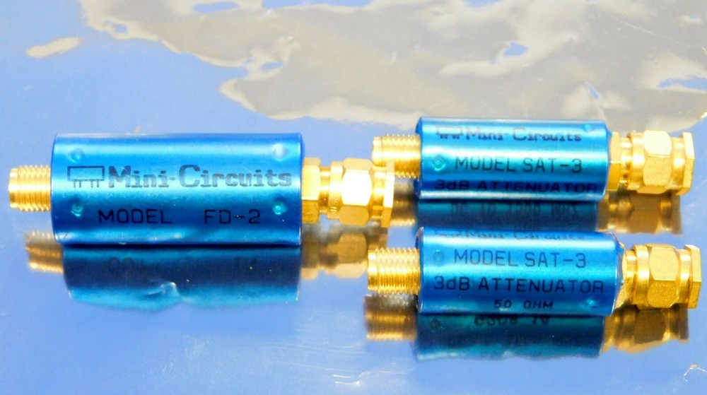 Mini-Circuits FD-2 RF/Microwave Freq Doubler & SAT-3 Fixed Attenuator Untested