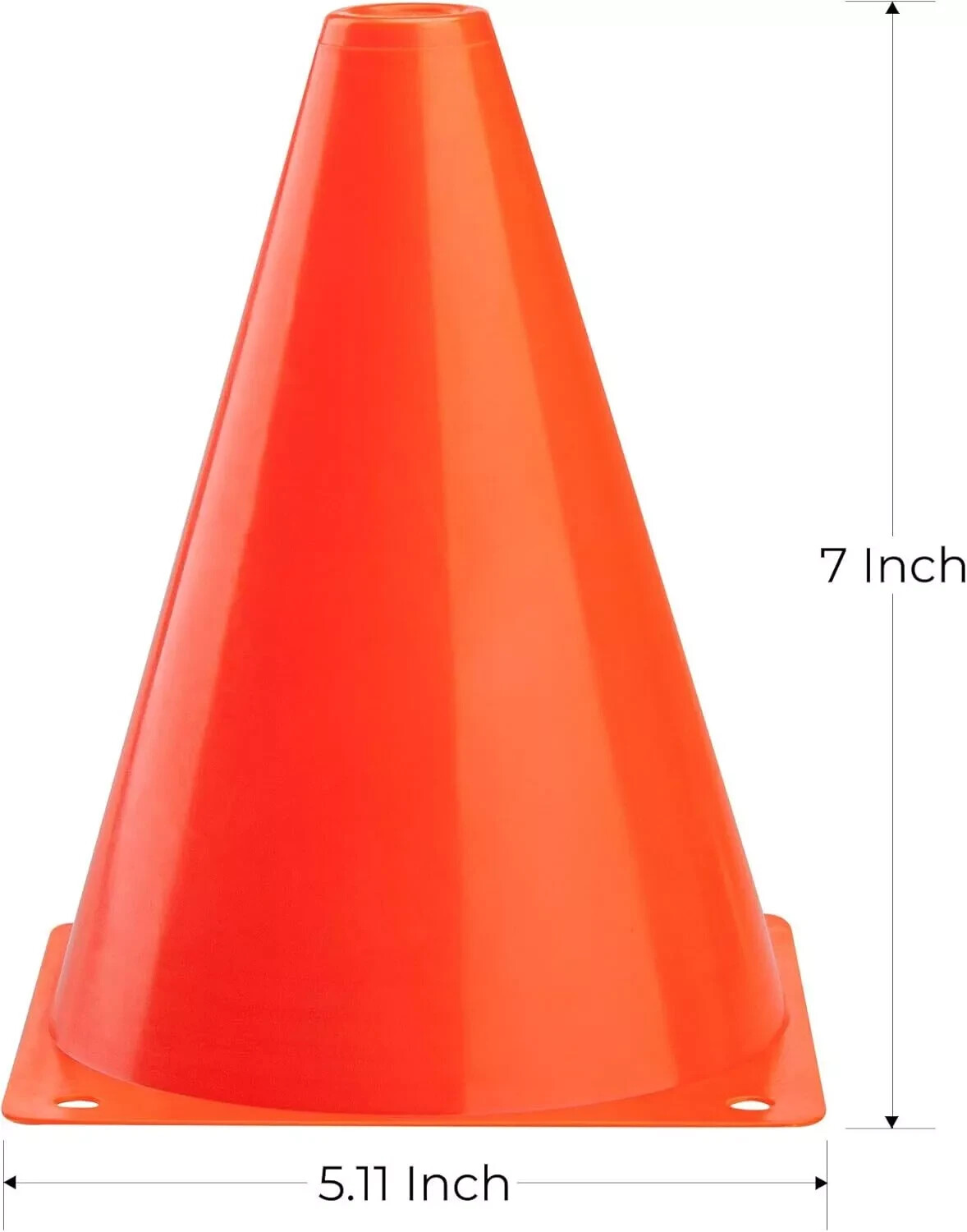 CARTMAN Plastic Training Cones 7 Inch 24 Pack