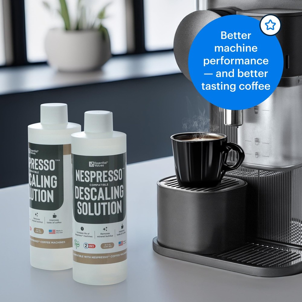 Essential Values Descaling Solution Compatible with 8 Fl Oz (Pack of 2)