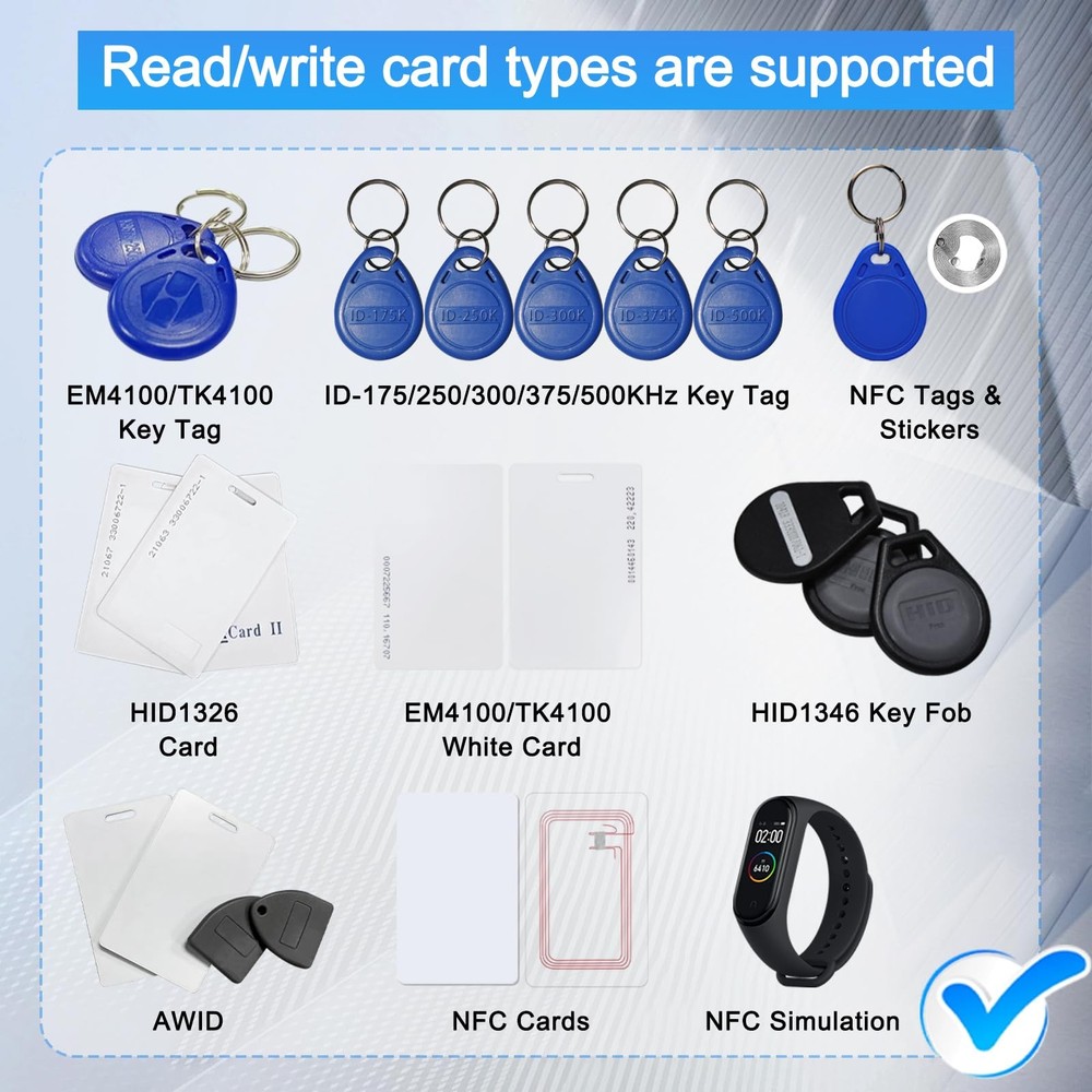 XIXEI X7 NFC RFID Card Copier Reader Writer Duplicator for Mulit Frequency...