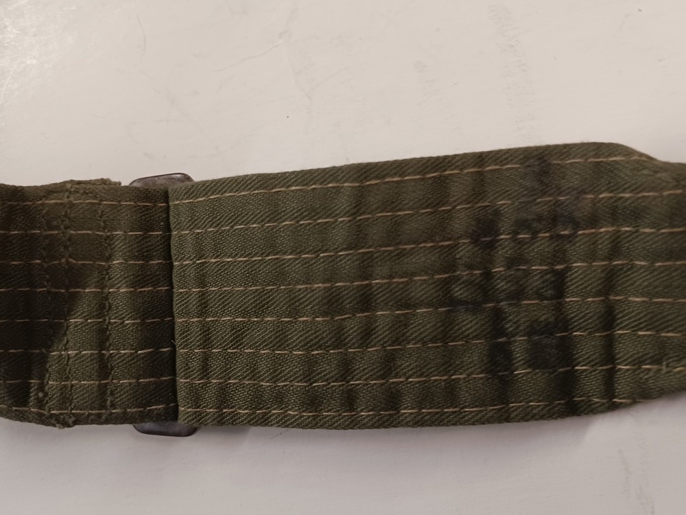 Rare WW2 US Ackerman Canvas Canvas Heavy Duty Stitched GP Strap 1945 Dated