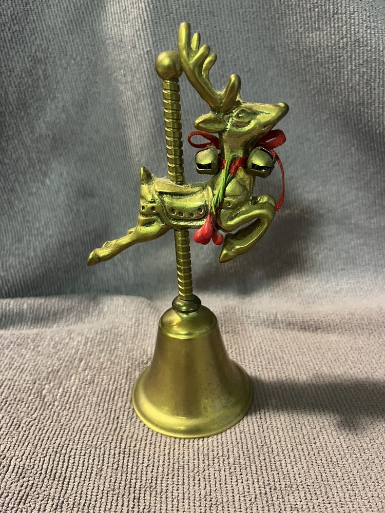 Reindeer Brass Bell