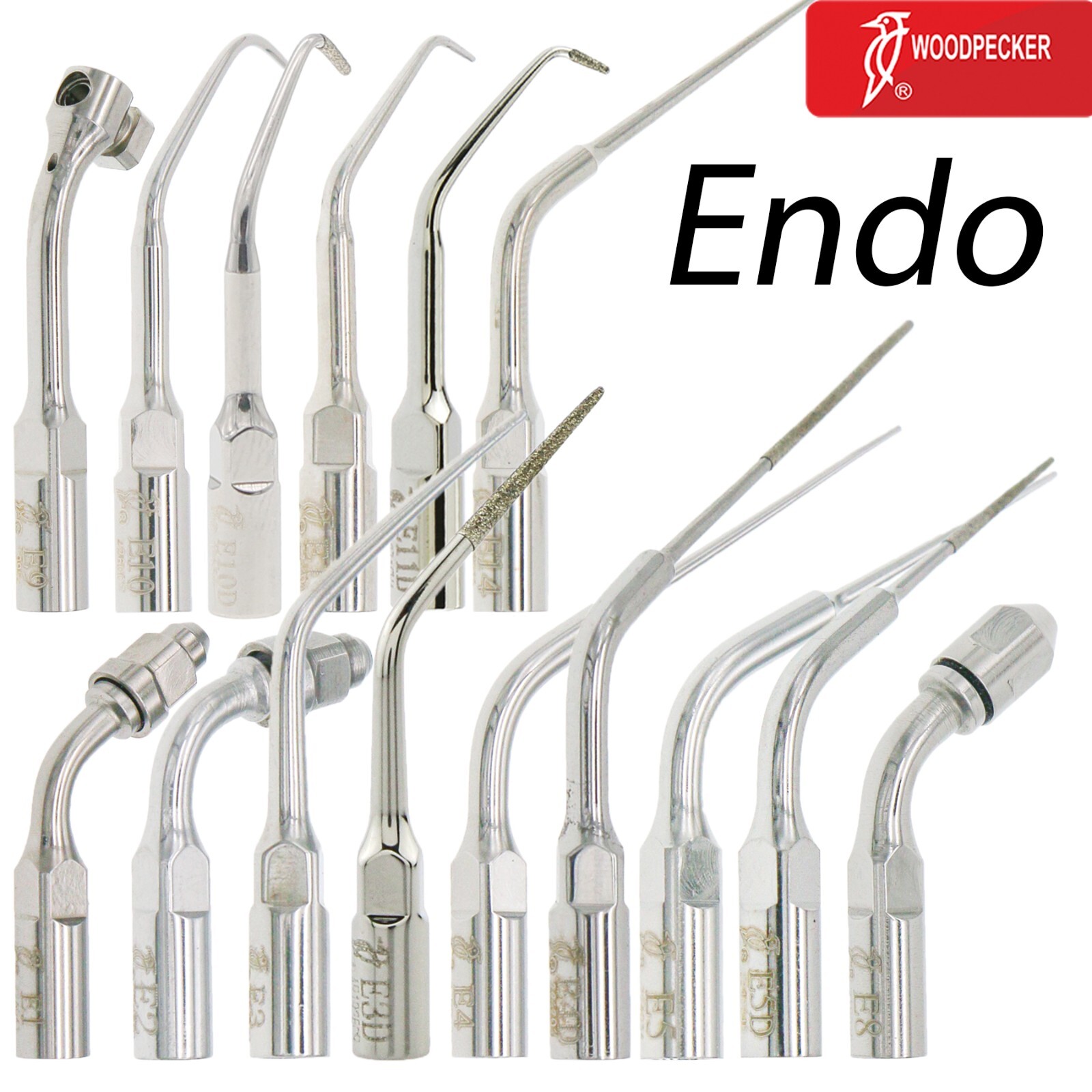 Woodpecker Dental Ultrasonic Scaler Endo Tips Root Canal Fits EMS Handpiece