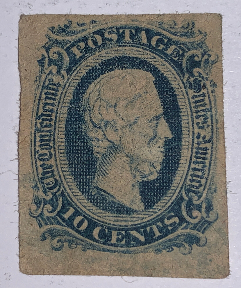 Travelstamps: US Stamps CONFEDERATE CSA SCOTT #11 MINT OG HINGED