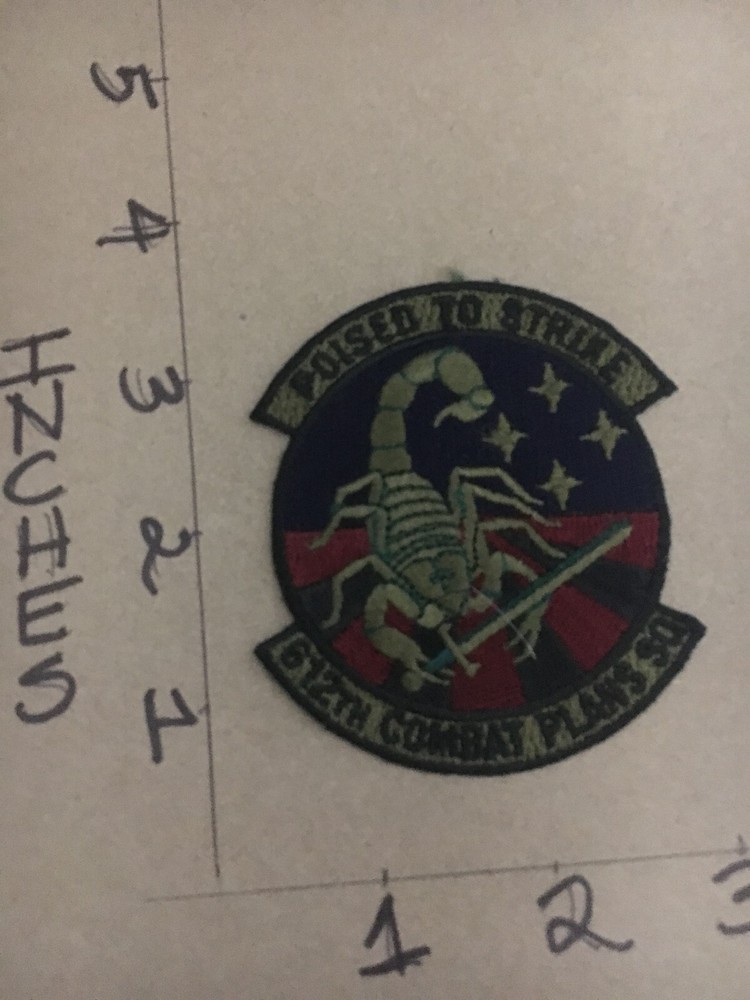 USAF 612th Combat Plans Squadron subdued patch 5/3/25