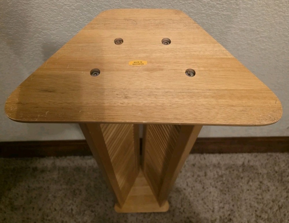 🔥Y2K Wooden Corner CD Rack 🔥