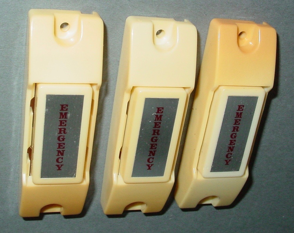 3 Panic Push Button Alarm Surface Mount Emergency Security Trigger Switches NOS