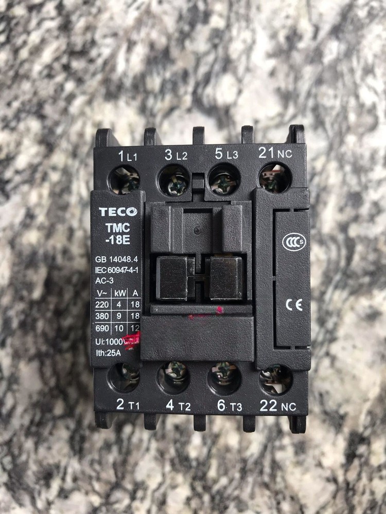 1PC NEW TECO AC contactor TMC-18E voltage AC220V