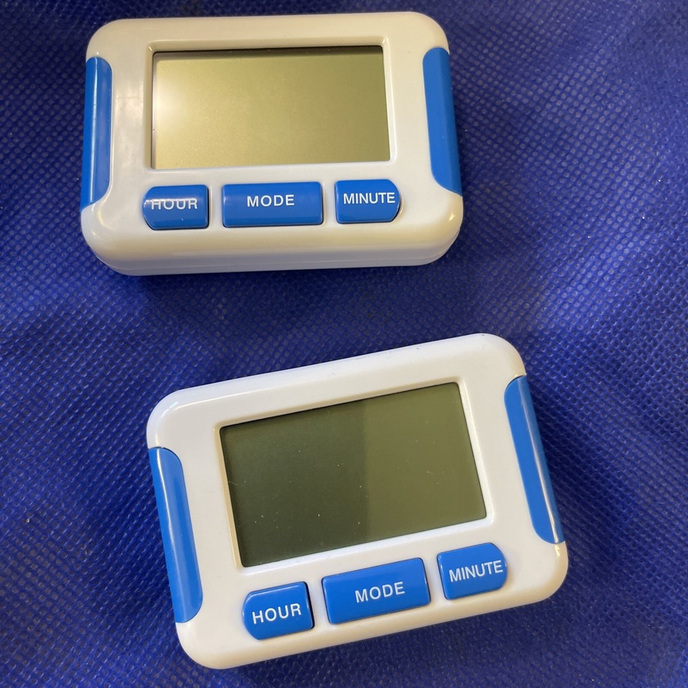 Digital Kitchen Timer Magnetic Cooking LCD Large Count Down Alarm 2pc W/Battery