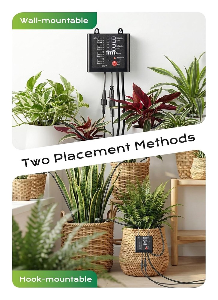 Complete Solar Garden Watering Kit – 49FT Adjustable Drip Irrigation System
