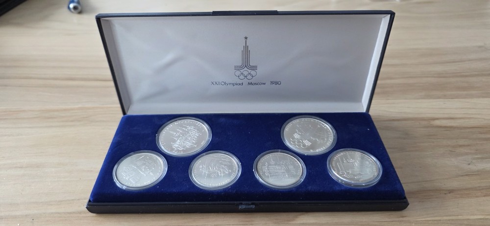 1980 Commemorative Olympiad proof set Moscow Olympics Silver