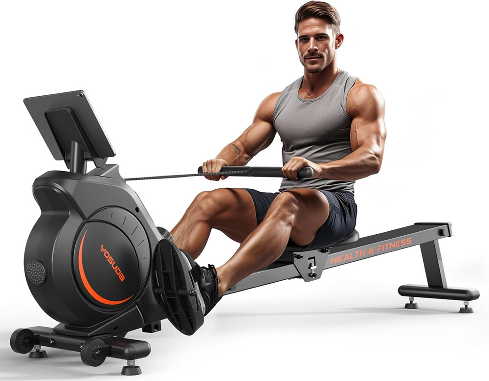 Magnetic & Water Rowing Machine Home Bluetooth App Supported Comfortable