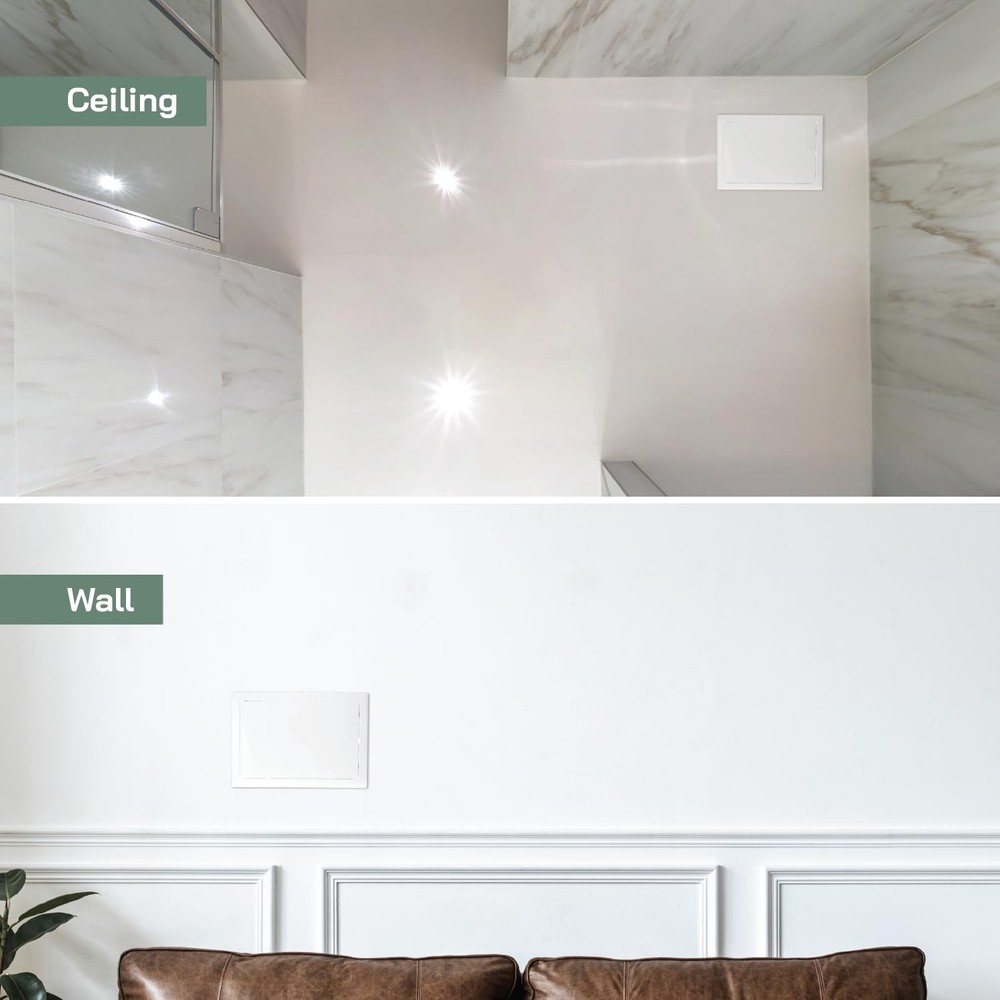 12'' x 8'' Inch White Metal Access Panel - Easy Access Doors - Access Panel f...