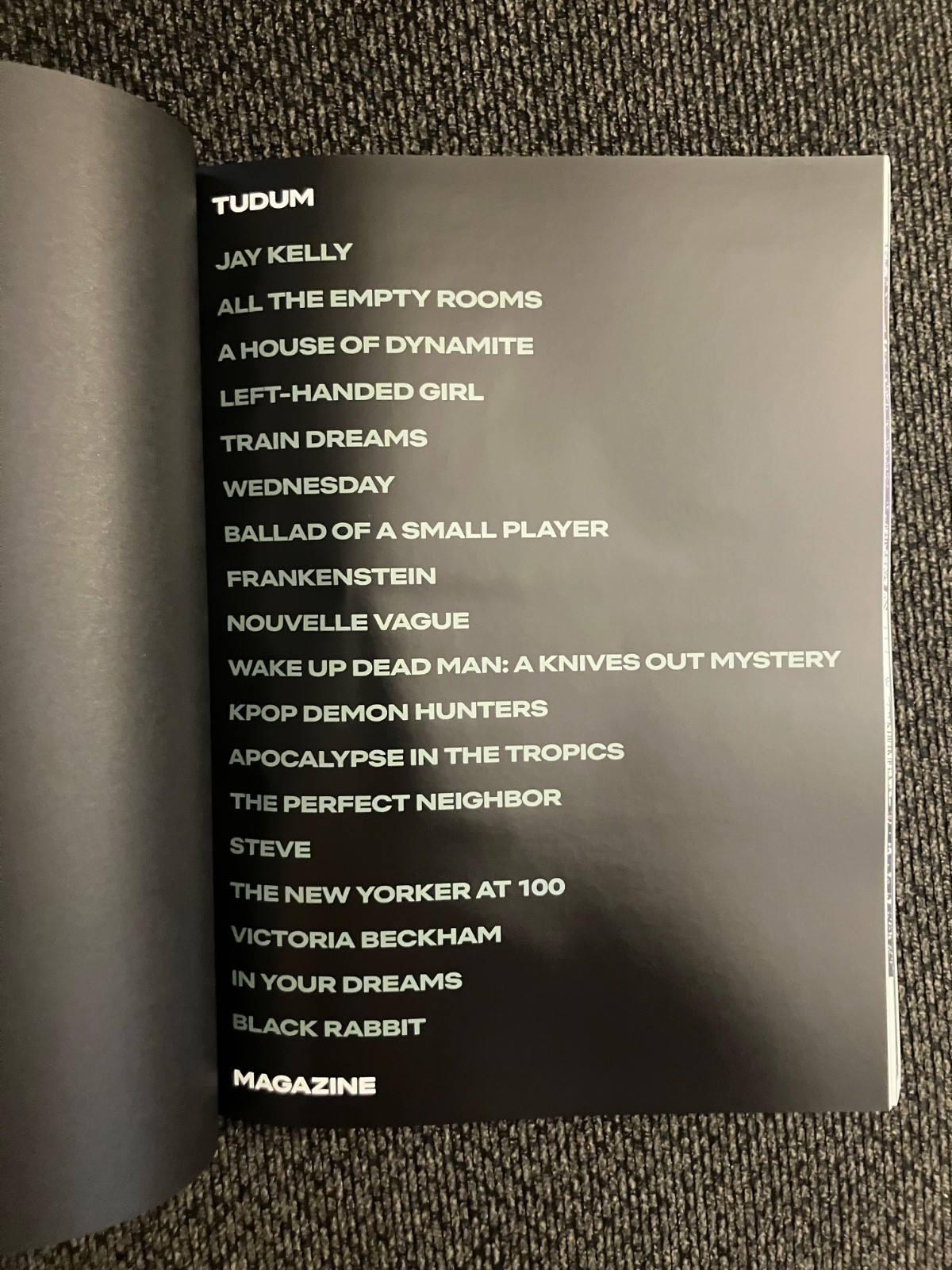 JAY KELLY (2025) 11x17 IN POSTER PROGRAM & TUDUM MAGAZINE NEW GEORGE CLOONEY