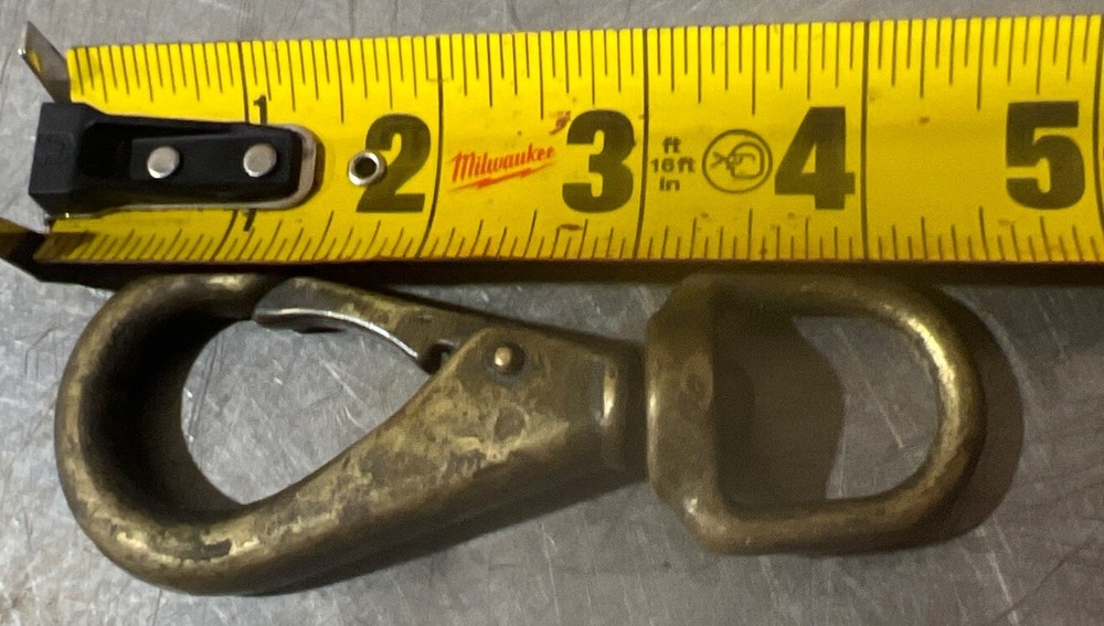 Vintage Swivel Eye Hook Snap Used Surplus