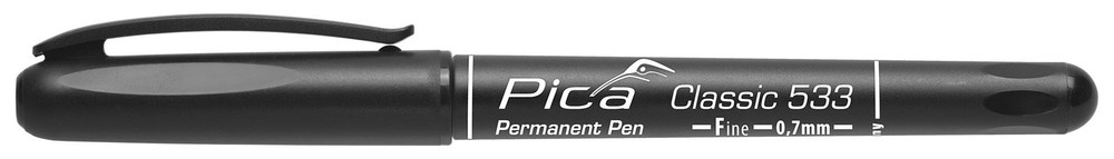 Pica Classic Fine Tip Permanent Marker, Black