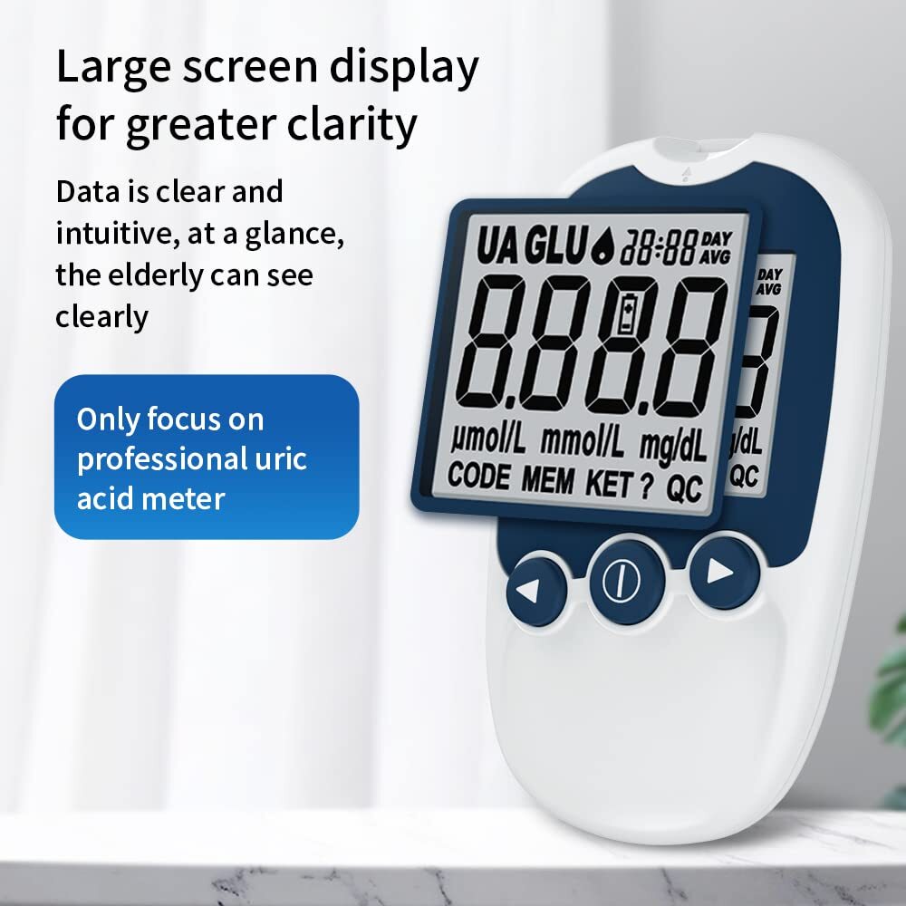 URIT-10 Uric Acid Meter Uric Tester 25pcs Test Strips 25 Second Fast Result cdd