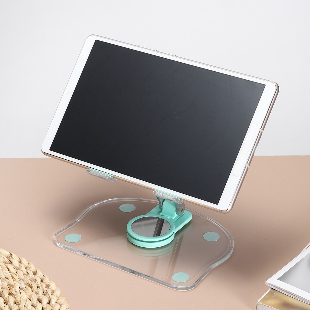 Acrylic Tablet Stand, Acrylic Tablet Holder Adjustable Foldable, Green