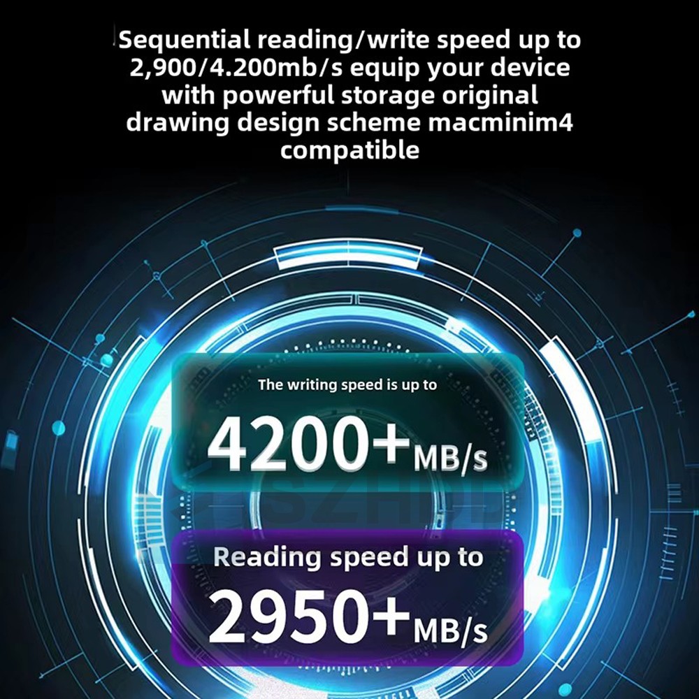 New 10-Layer PCB Mac MINI M4 SSD Solid State Drive Kit 2TB For Capacity Upgrade