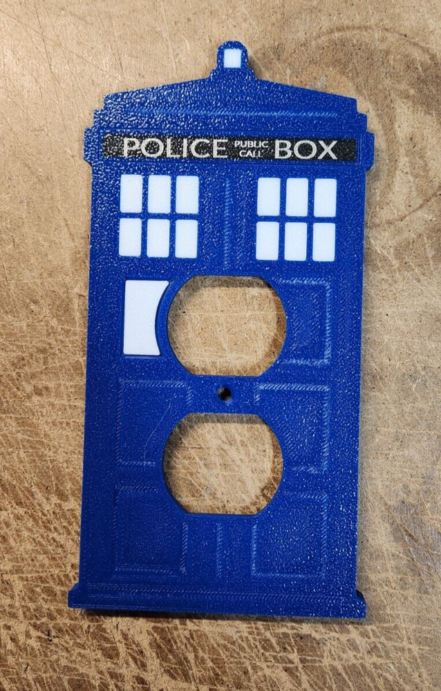 Tardis Outlet Cover (3d Print) Modern