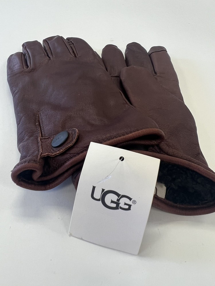 UGG Australia Leather Gloves Cognac Medium NWT