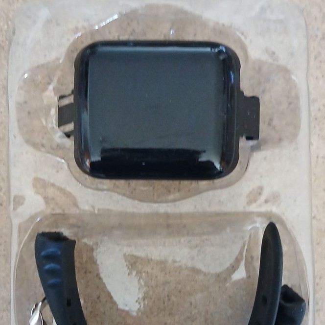 HS6620D Smart Bracelet Activity Tracker, 1.44" Screen, Pedometer, Black