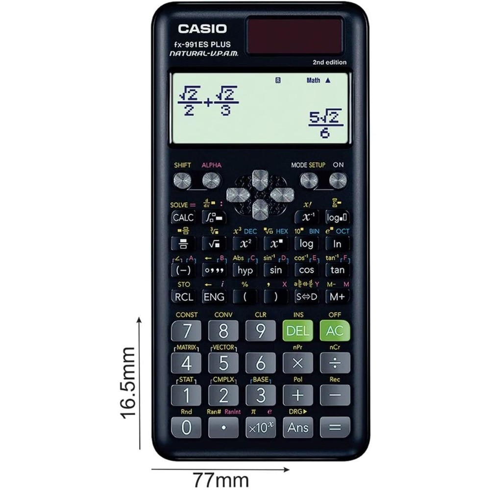 CASIO FX-991ES Plus 2nd Edit Functional Scientific 10+2Digit Calculator Student