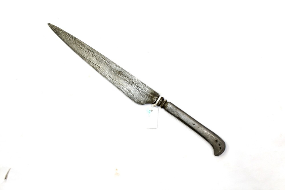 Pesh-Kabz Dagger Knife Solid Damascus Steel Blade & Handle Blunt H122