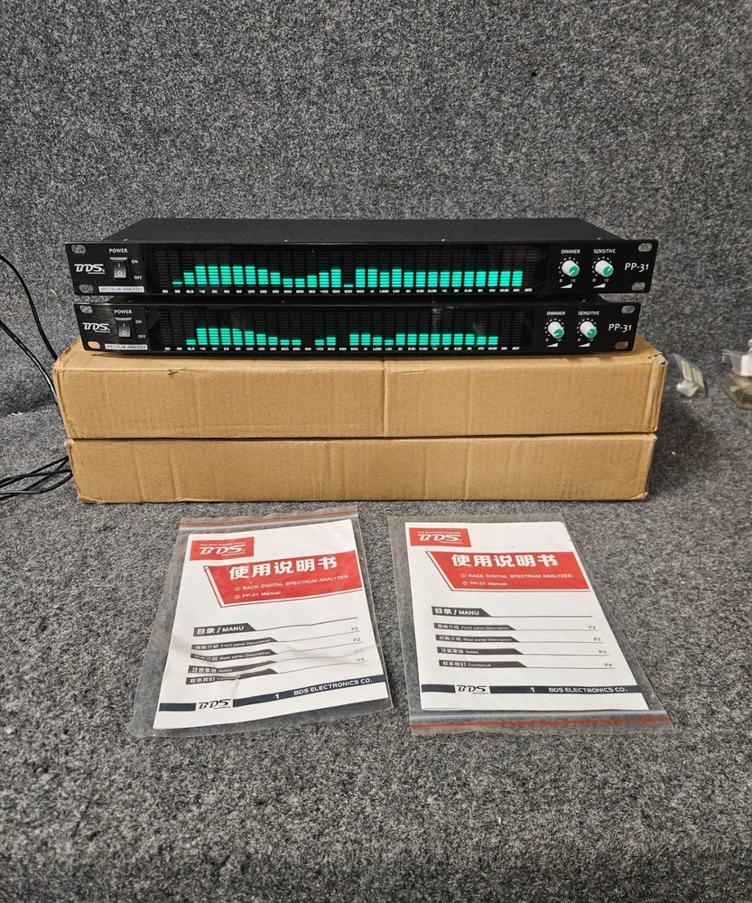 PAIR - BDS PP31 Digital Audio Spectrum Analyzer Display Music Spectrum VU Meter