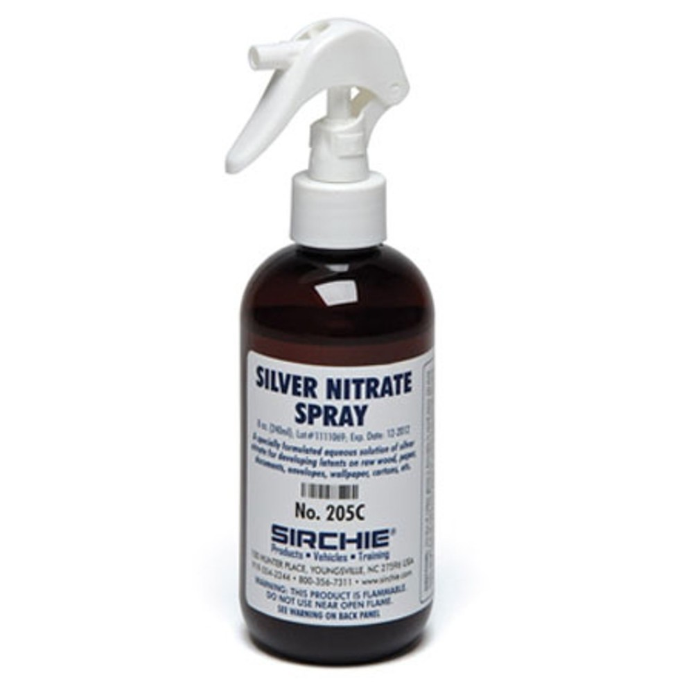 Sirchie Silver Nitrate Latent Print Spray, 8 oz