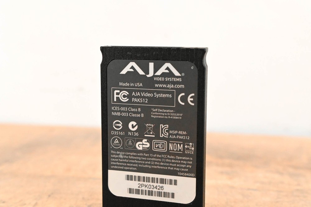 AJA PAK512 SSD Module for Ki Pro Systems CG01WD8