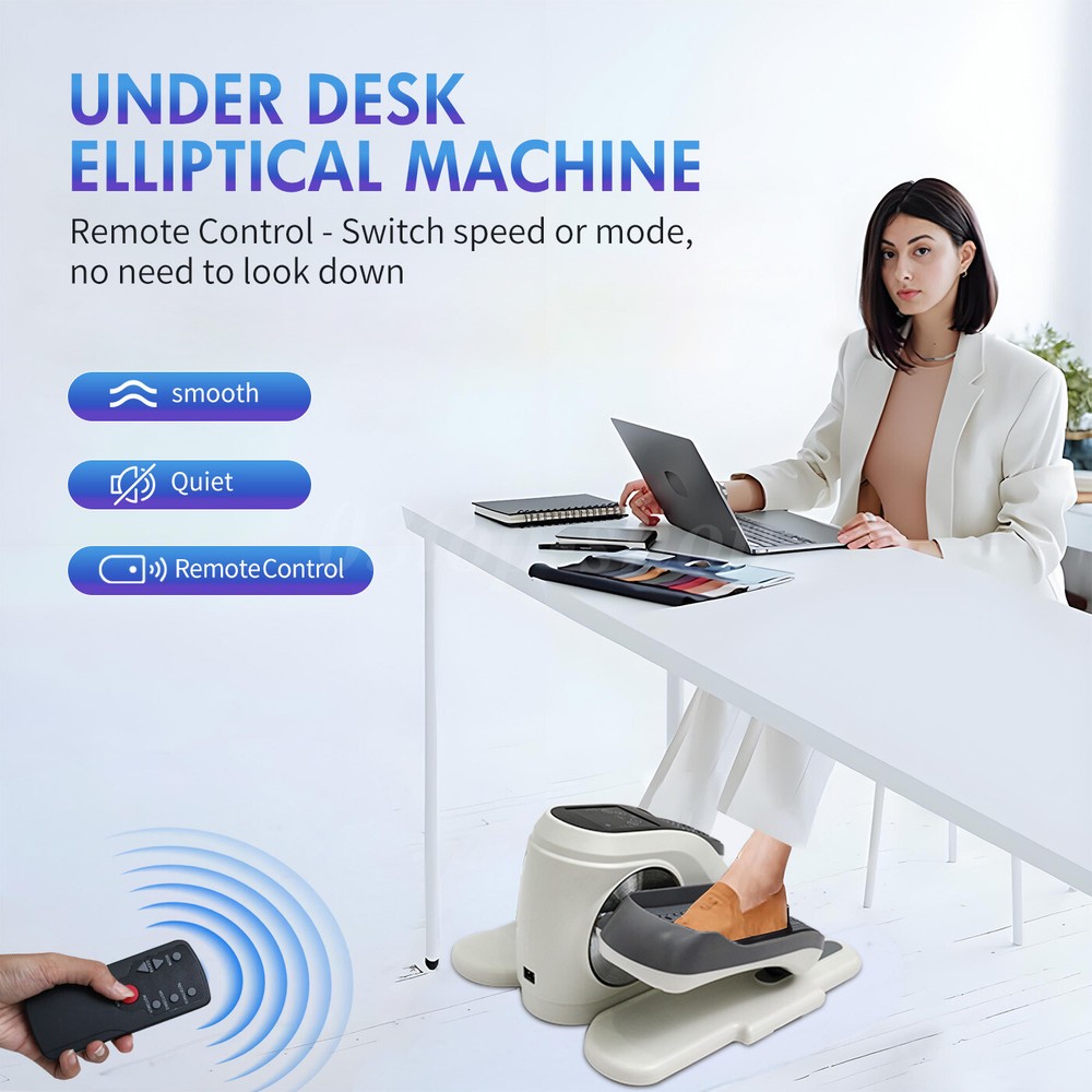 Ellipse Electric Elliptical Machine+LCD Under Desk Leg Exerciser Fully Assembled
