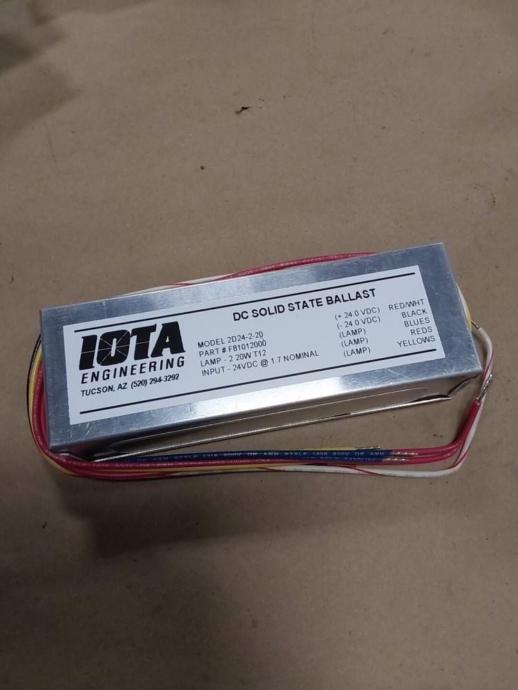 IOTA 2D24-2-20 DC Solid State Ballast F81012000