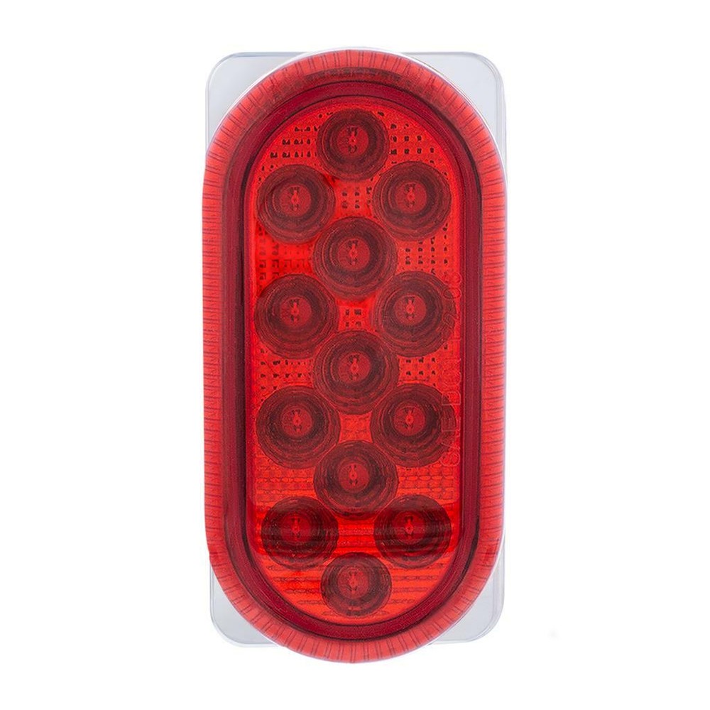 Double Face Mirror Light Bracket with 13 LED Dual Function Lights - Amber & Red