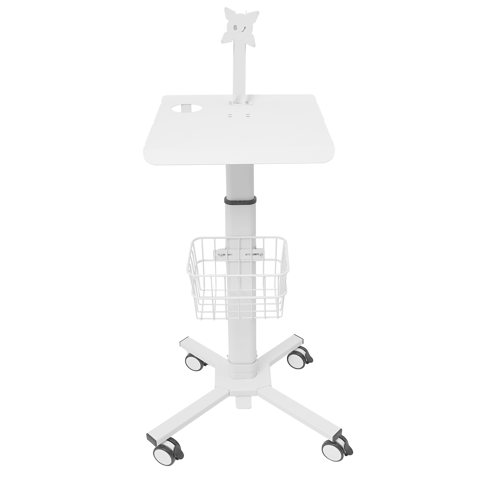 Adjustable Rolling Medical Cart with iPad Holder for Healthcare & Spa