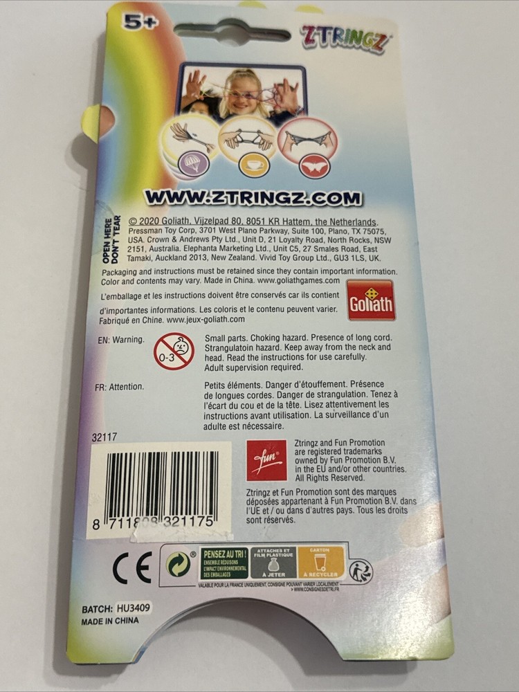ZTRINGZ Original Rainbow Rope Create Finger String Shape Activity Fun Gift NEW