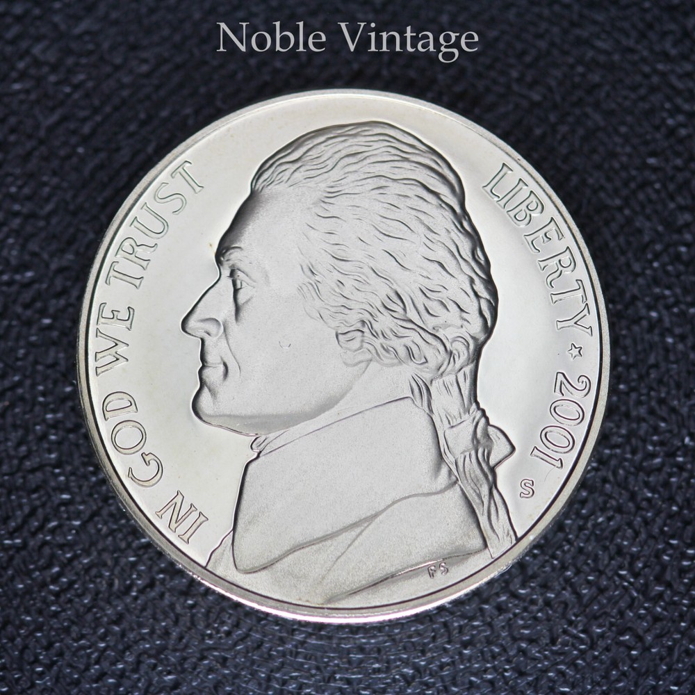 2001 S Proof Jefferson Nickel - From a Proof Set