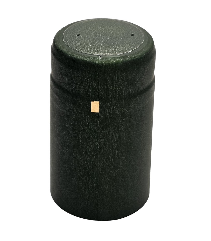 Home Brew Ohio Metallic Solid Green PVC Shrink Capsules 30 count