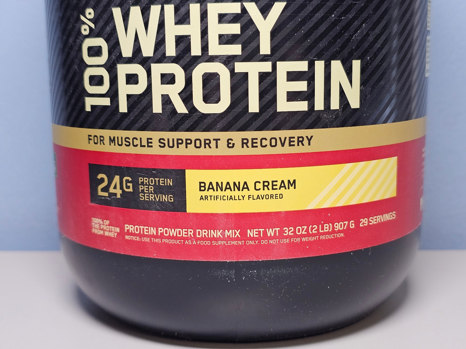 ON Optimum Nutrition Gold Standard 100% Whey Protein - Banana Cream -Exp 5/21/27