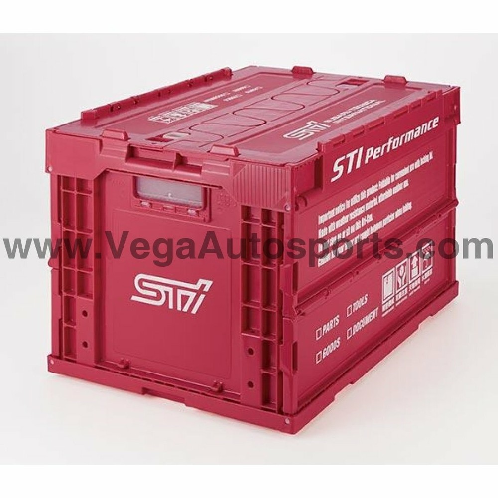 Genuine Subaru Folding Container 50L CHERRY RED ver.