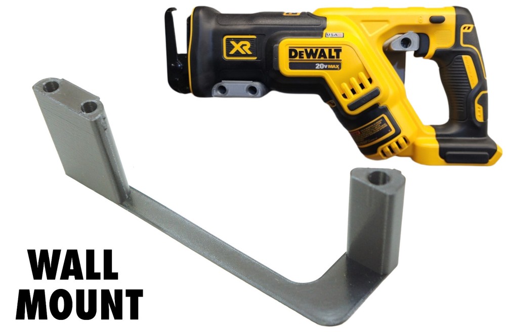 Wall Mount Holder Bracket for Dewalt Reciprocating Saw (DCS367B)