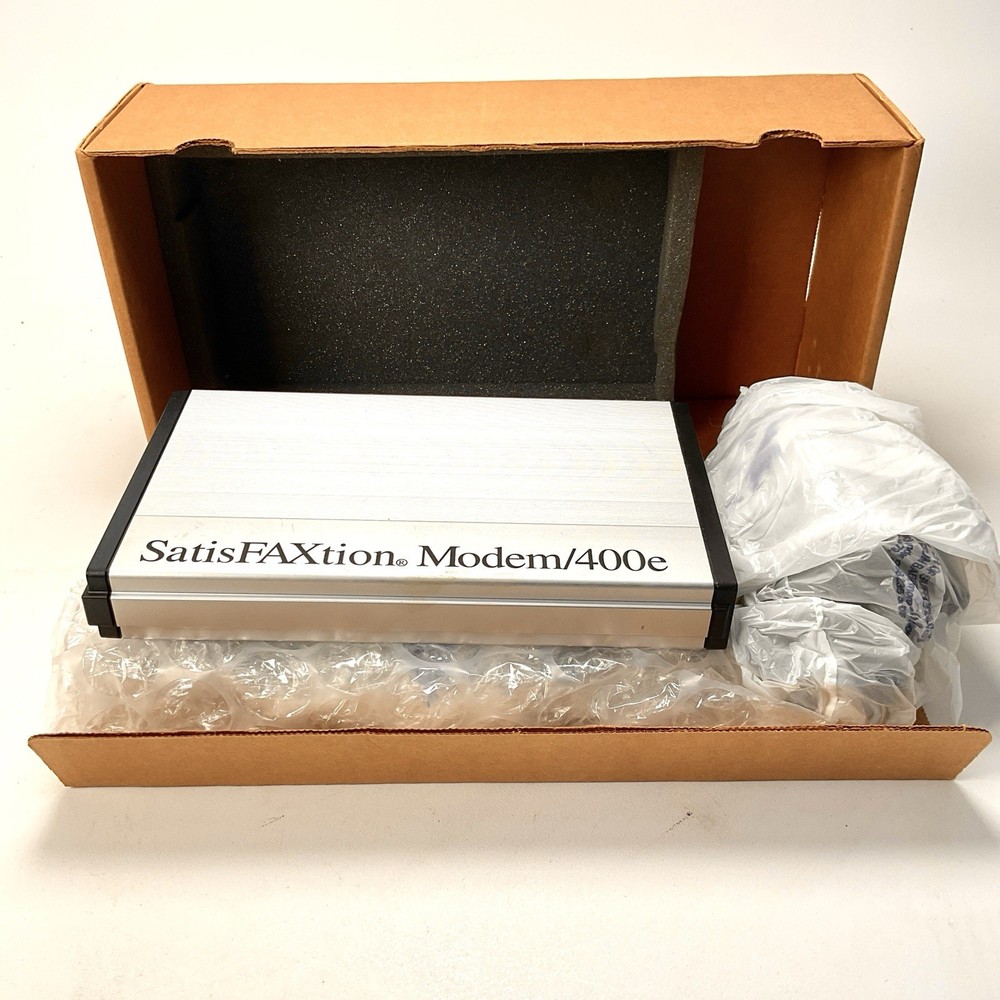 Intel SatisFAXtion External Modem/400e 57600 bps PCFM6501 Vintage Computing