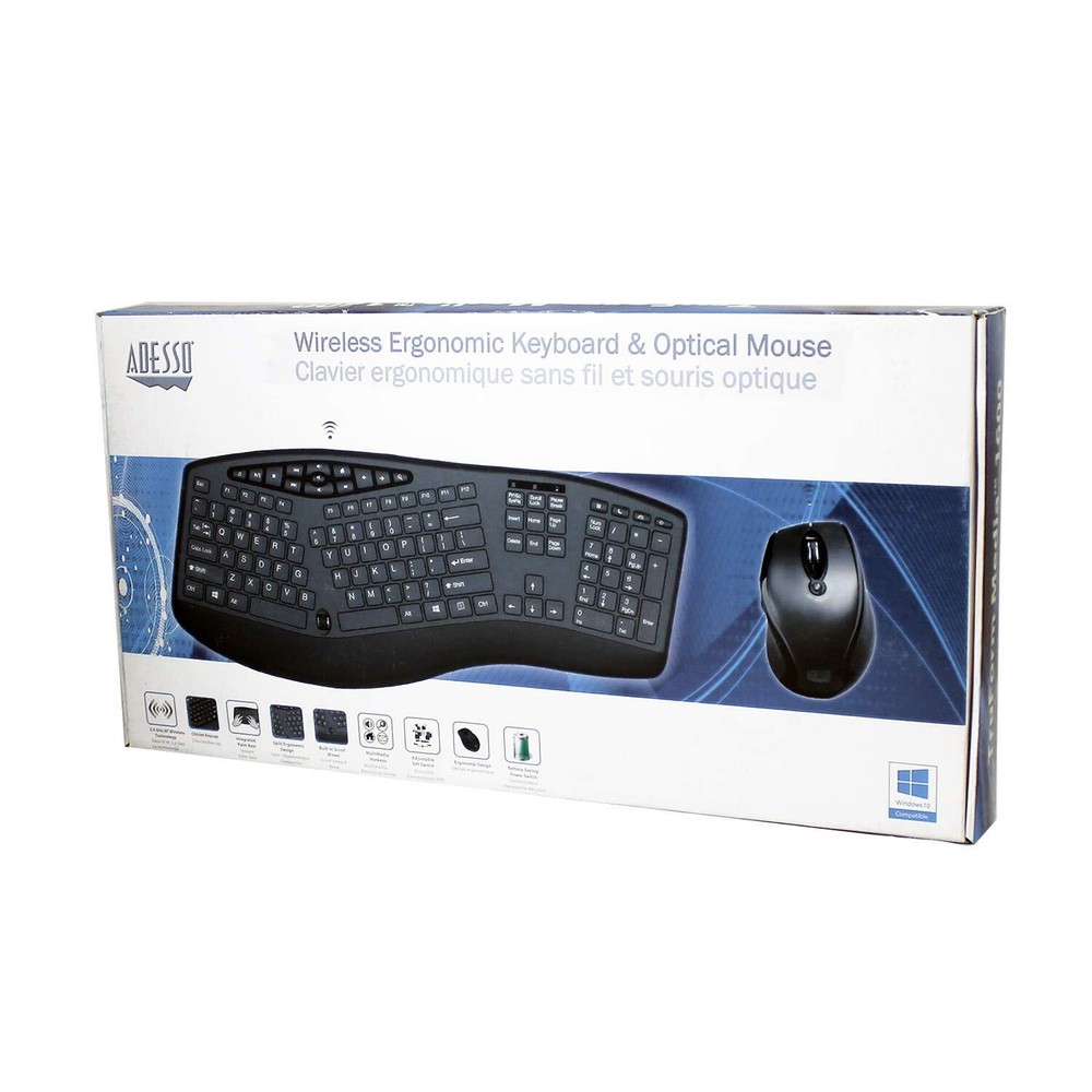Wireless Ergo Keyboard Mouse