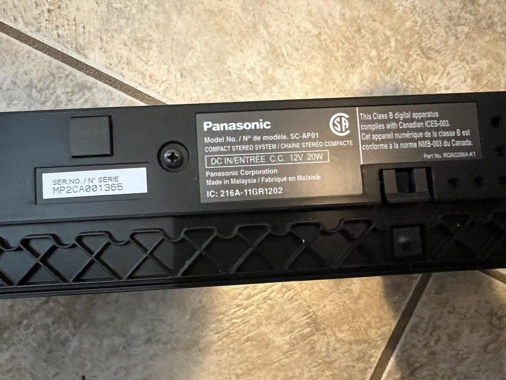 Panasonic apple airplay speaker SC-AP01