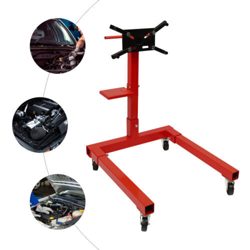 2000 LBS Folding Engine Stand Vehicle Engine Block Stand 360 Degree HeadUS