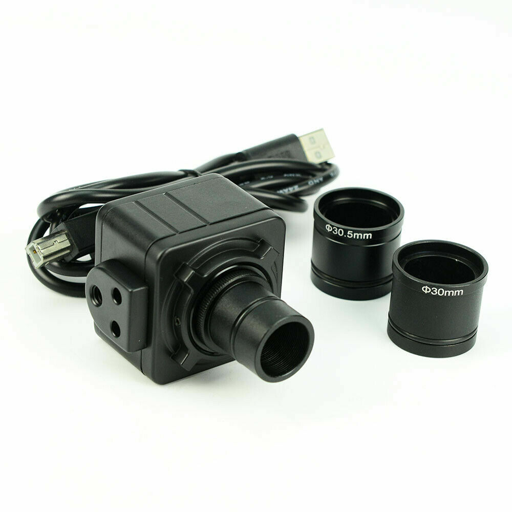 5MP Microscope Electronic Camera Video Eyepiece w/ Photography C-Mount Adapter