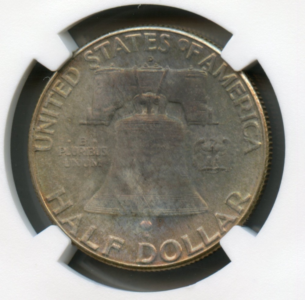 1948 D Franklin Silver Half Dollar NGC MS 65