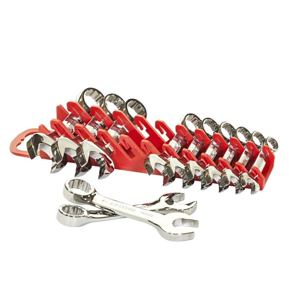 Gripper Stubby Wrench Organizer, 11 Tool, Black