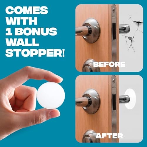 XL Adjustable Chrome Door Stopper with Spring – Heavy 1 Pack Spring Silver